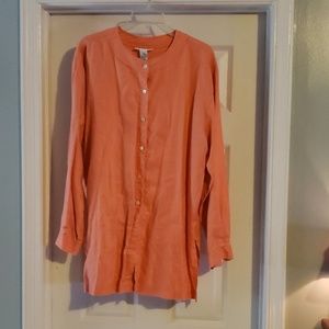 Talbots tunic length top size large
